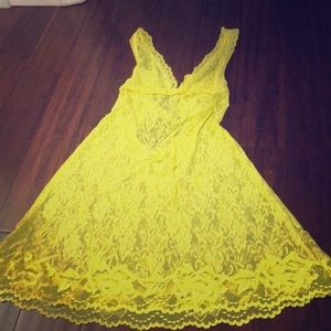 Victoria Secret bright yellow lingerie